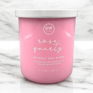 DW HOME Candle ROSE QUARTZ White Jasmine Vanilla Burns ~33 hours